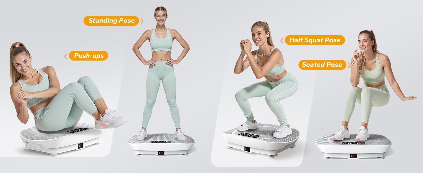 Merach Slim Vibration Plate Exercise Machine, Whole Body Workout Equipment for Women, Bluetooth and Silicone Pedal, Vibration Plate for Lymphatic Drainage, Vibrate Fitness Platform for Home Gym, TikTokShopBlackFriday