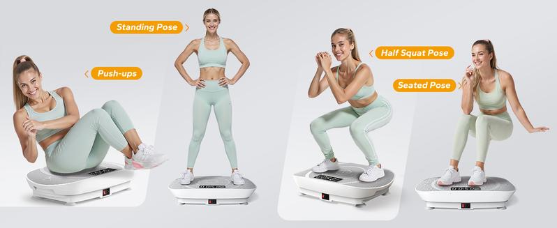 Merach Slim Vibration Plate Exercise Machine, Whole Body Workout Equipment for Women, Bluetooth and Silicone Pedal, Vibration Plate for Lymphatic Drainage, Vibrate Fitness Platform for Home Gym, TikTokShopBlackFriday