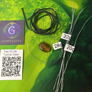 Tigers eye Tree of Life wire wrapping kit