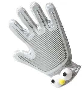 Golipal 2 in 1 Pet Grooming Glove - Cat and Dog Glove Brush, High Efficiency Pet Hair Removal Massage Glove, Clean Hair on Both Sides, Double-sided Pet Hair Removal Gloves Removing Loose Fur, Preventing Scratching & Biting, Grooming, Cleaning & Beaut