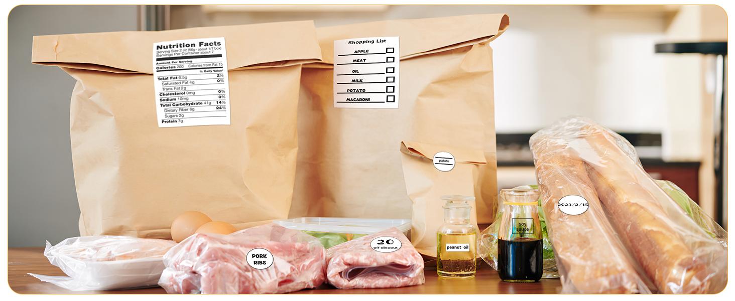 Marklife Label Maker, thermal printers, portable mini Bluetooth wireless printers. Capable of printing thank-you cards, gift labels and product labels food stickers . Suitable for schools, offices and home storage, multiple template,  Black Friday