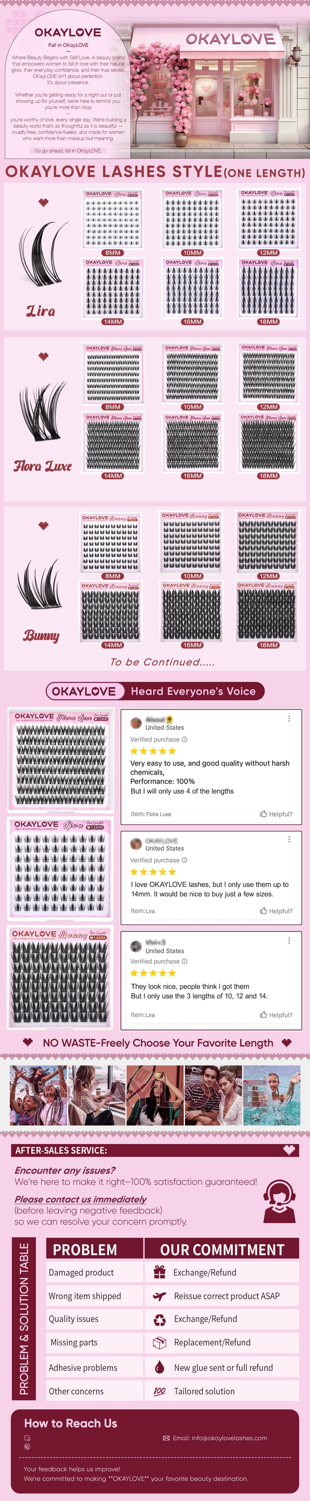 OKAYLOVE Lashes Cluster, One Size Eyelashes Clusters for Lira | Flora Luxe, 8/ 10/ 12/ 14/ 16/ 18MM Soft Cluster Eyelash Extensions, DIY Eyelash at home Easily, Natural Makeup Girl Gifts