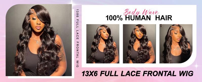 Lemoda 250% Density SKINLIKE Real HD Lace Wigs Full 13x6 Lace Frontal Wigs Brazilian Body Wave Virgin Human Hair 15A Body Wave Frontal Wig Invisible 0.1mm Ultra-thin Frayed Ends Tiny Knots