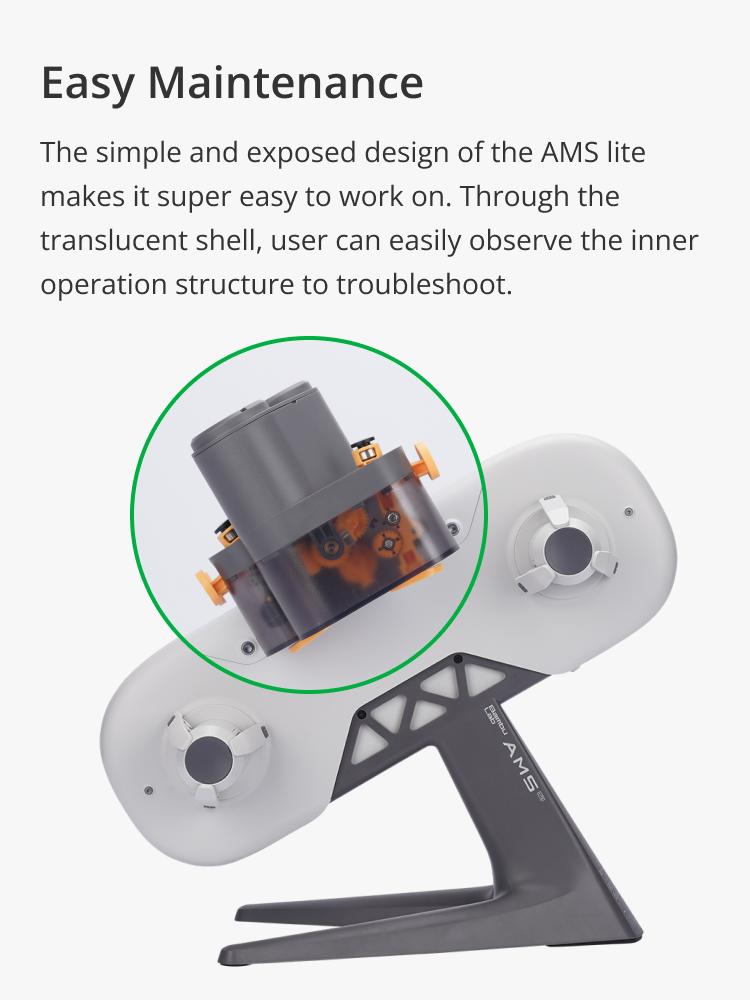 Bambu Lab AMS lite-Automatic Material System, Multi-Color/Multi-Material Capability, Auto Filament Backup&Worry-Free Printing, RFID Filament Sync, Compatible with Bambu Lab A1 Series 3D Printer