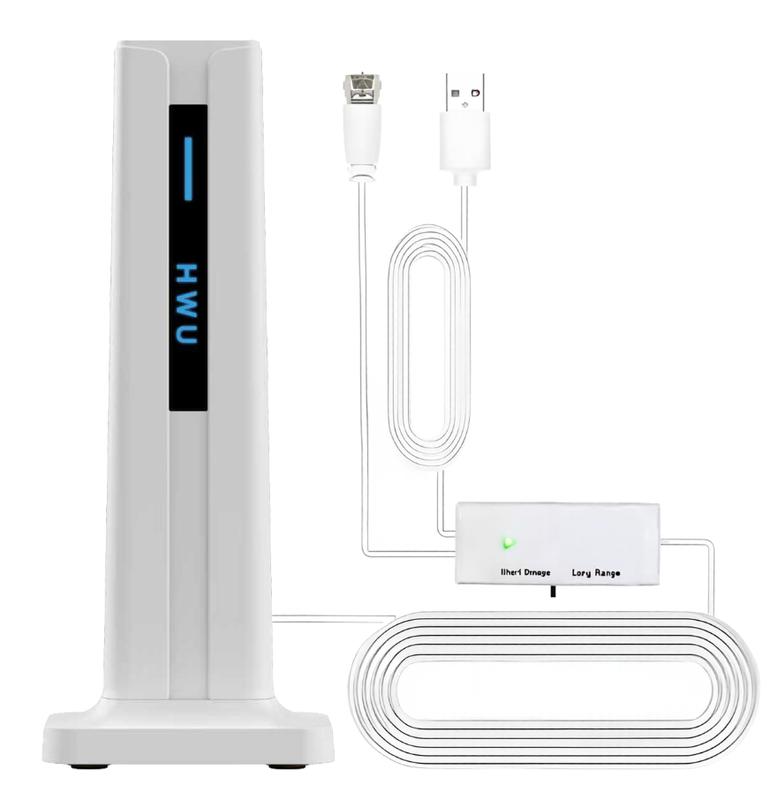 HWU Digital TV Antenna for LOCAL free channels indoor,  Easy Setup IndoorOutdoor Antennas for smart tv Support 4K 1080p, Long Range Reception installation