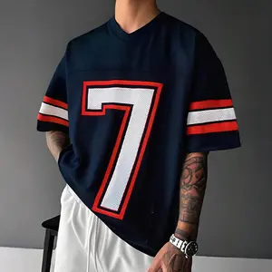 Men's summer sports and casual breathable short-sleeved shirt T-shirt