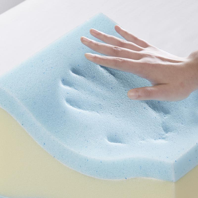 Sleep Philosophy Memory Foam Pillow Ergonomic Support Cushion with Machine Washable, Removable Super Soft Cover, White