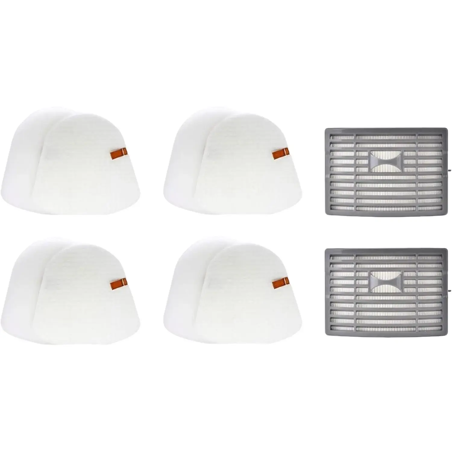 4+2 Filter Kit for Shark Powered Lift-Away DLX NV581 NV581Q NV581QBL NV581QG NV581QPR NV581QR NV581QT NV581QTG NV585 NV585 NV586. 4 Foam & Felt Filter Sets + 2 HEPA Replace Part # XFFT580 XHEP580