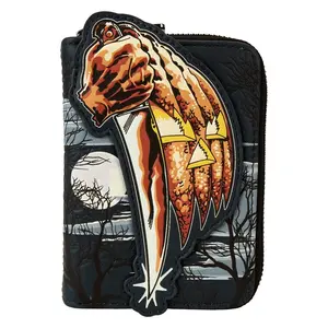 Loungefly Compass International Halloween Michael Myers Jack-O'-Lantern Glow Zip Around Wallet
