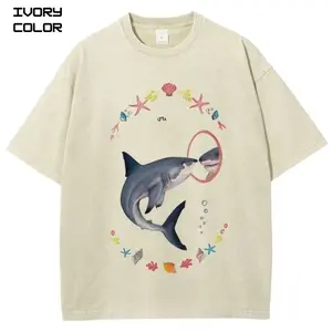 Shark Self-Reflection Positive Affirmation Graphic Tees, Sea Animal 90s Vintage Style T-shirt, Summer Tee, Ocean Unisex Tshirt, cotton crewneck shirt, Trending, Viral Gift For Him and Her