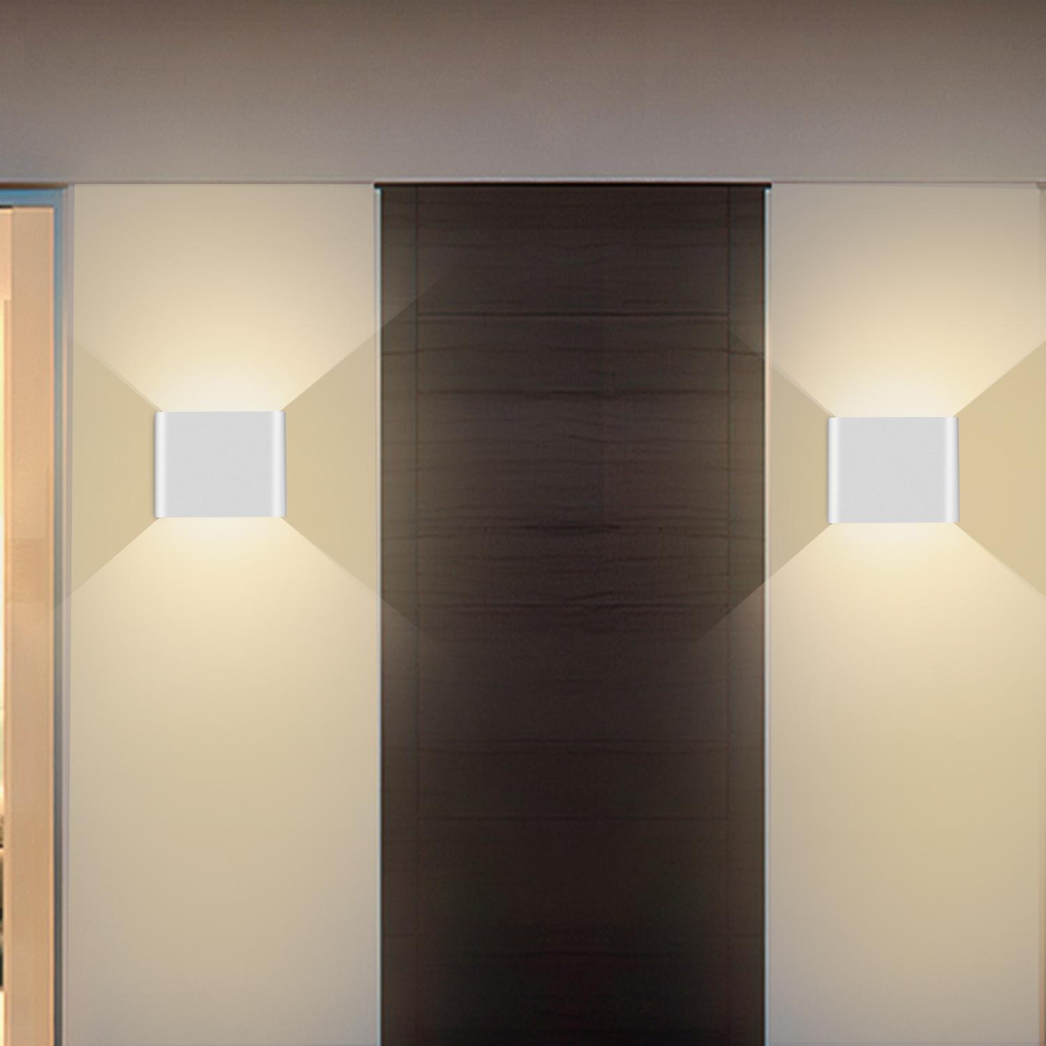 Rechargeable Wall Light with Motion Sensor Indoor LED Wireless Wall Lamp with Switch, 5W Wireless Wall Light USB Rechargeable Stair Light Battery, for Bedroom Living Room Hallway