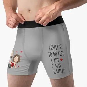 Personalized Mens Boxer Briefs – Naughty To Do List, Valentine & Anniversary Gift for Husband or Boyfriend