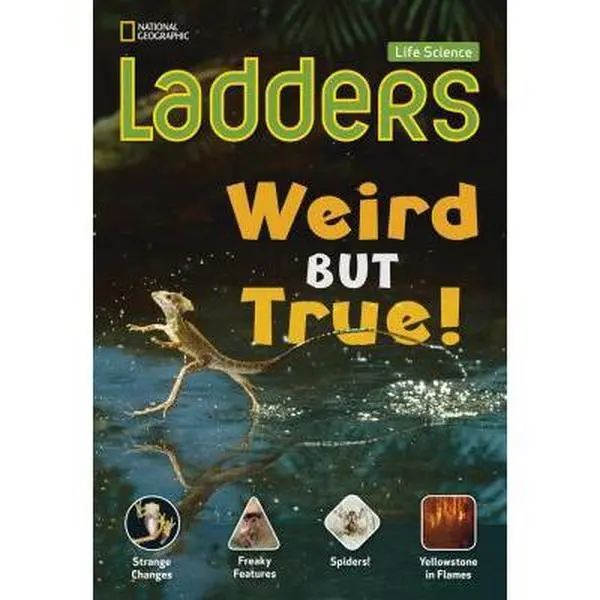 Used Life Science Textbook for Students - National Geographic Learning Ladders Science 4: Weird but True! (On-Level, 2013 Edition, Good Condition, Softcover, Lightweight 1.01 lbs, English, Freaky Features, No Extras)