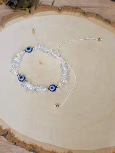 Clear Quartz Evil Eye Bracelets