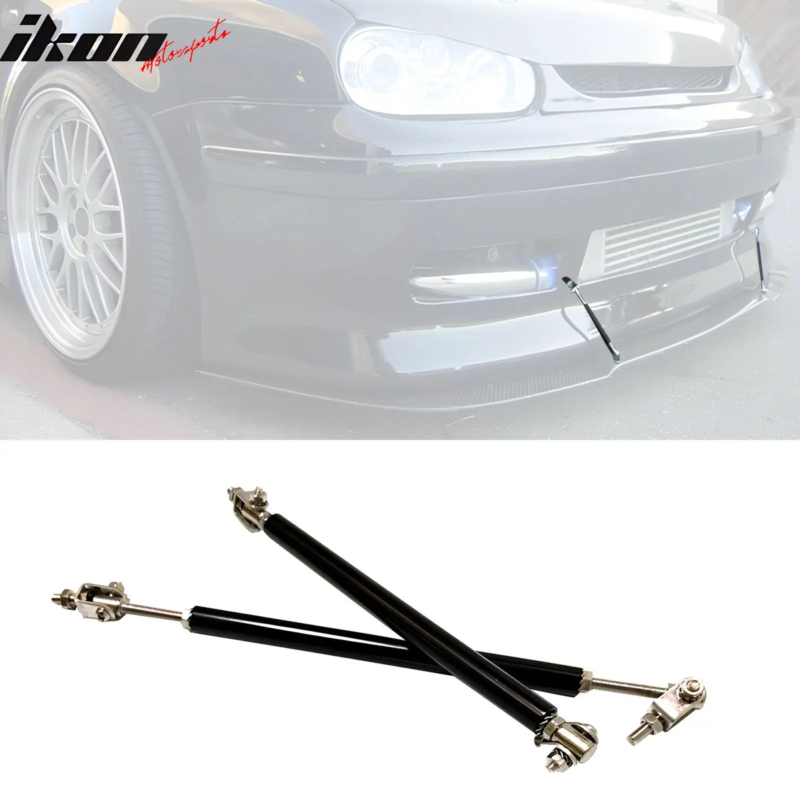Universal Adjustable Splitter Rods Stainless Steel 7-9 Inch Black