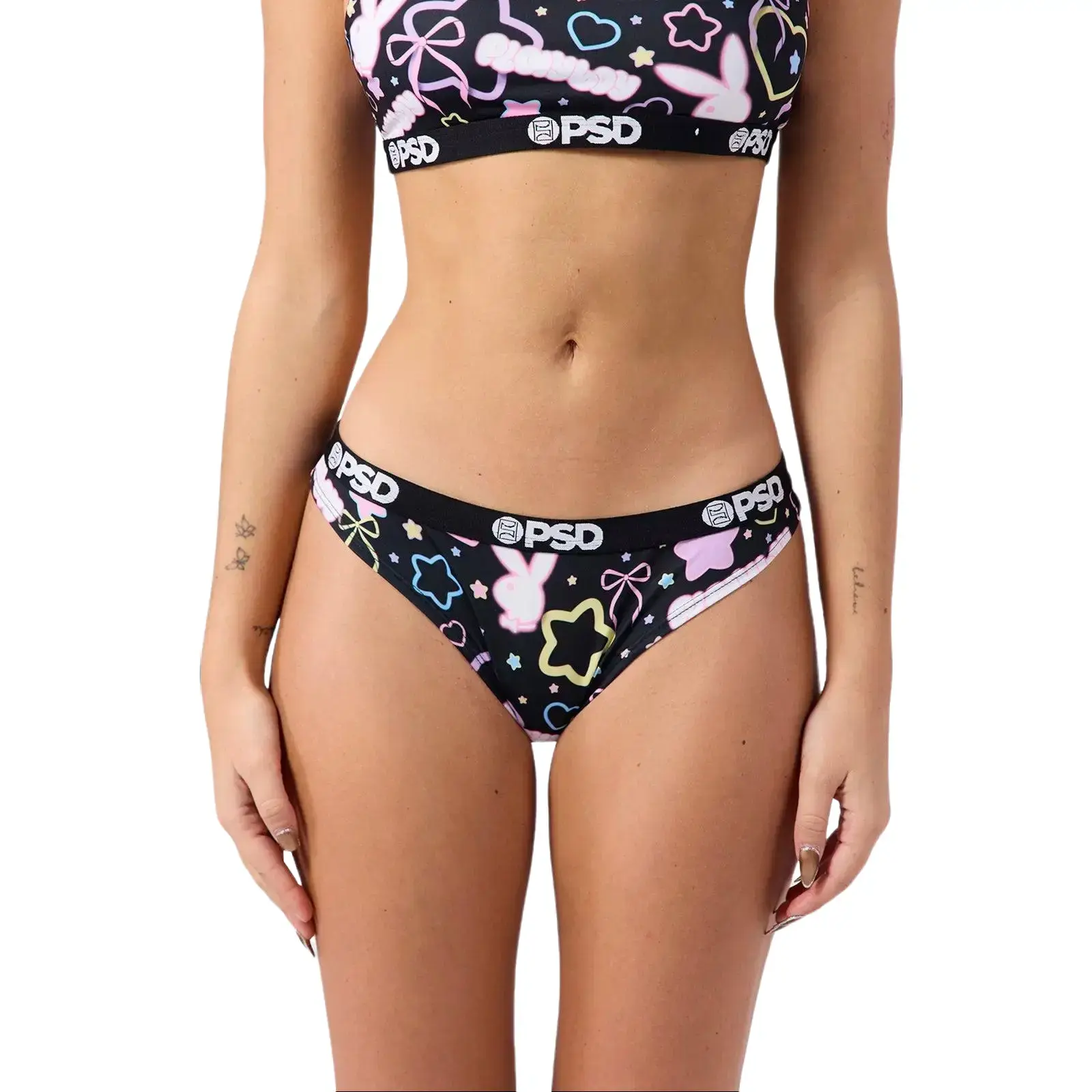 PSD Womens Playboy Cosmic Bunny Thong - Soft, Comfortable, Breathable, Ultra-Light Fabric