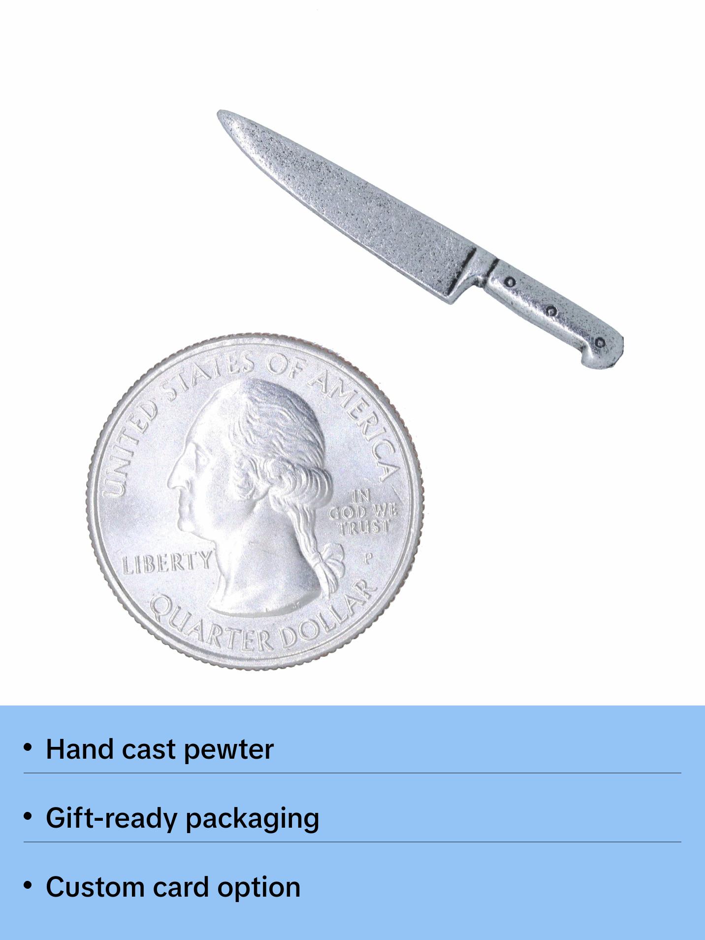 Chef's Knife Lapel Pin