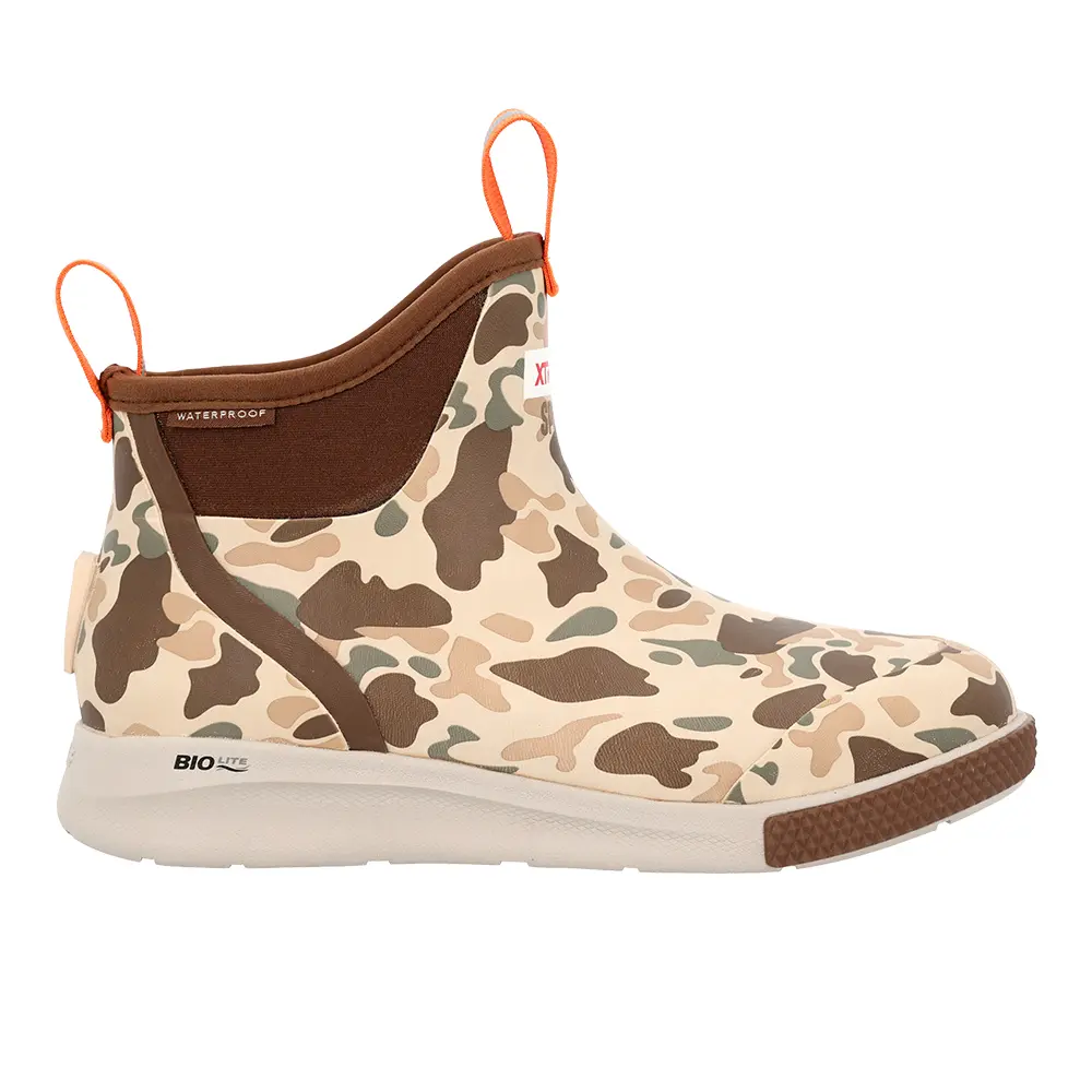 Xtratuf Womens Sport Ankle Deck Rain Casual Boots Ankle - Beige, Brown