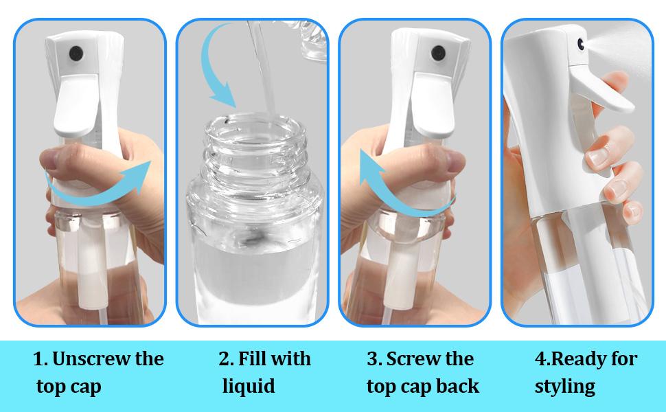 Multipurpose Water Spray Bottle, Spray Bottles Water Sprayer for Hair Styling, Pets, Plants, Cleaning, Gardening Accessories