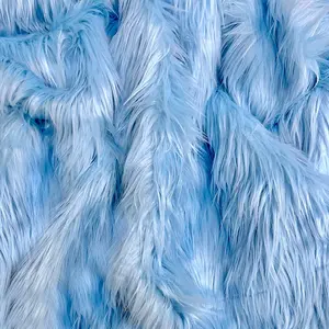 Baby Blue Faux Fur Fabric – Premium Gentle Fake Fur for Every Creative Project