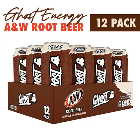 Ghost Energy Drink Beverage, 12-Pack 16oz Cans (12-Pack Convenience), 200mg Clean Caffeine Booster, B-Vitamins, 1g Carnipure® Carnitine, for US Adults