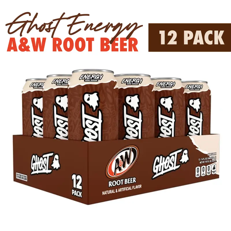 Ghost Energy Drink Beverage, 12-Pack 16oz Cans (12-Pack Convenience), 200mg Clean Caffeine Booster, B-Vitamins, 1g Carnipure® Carnitine, for US Adults