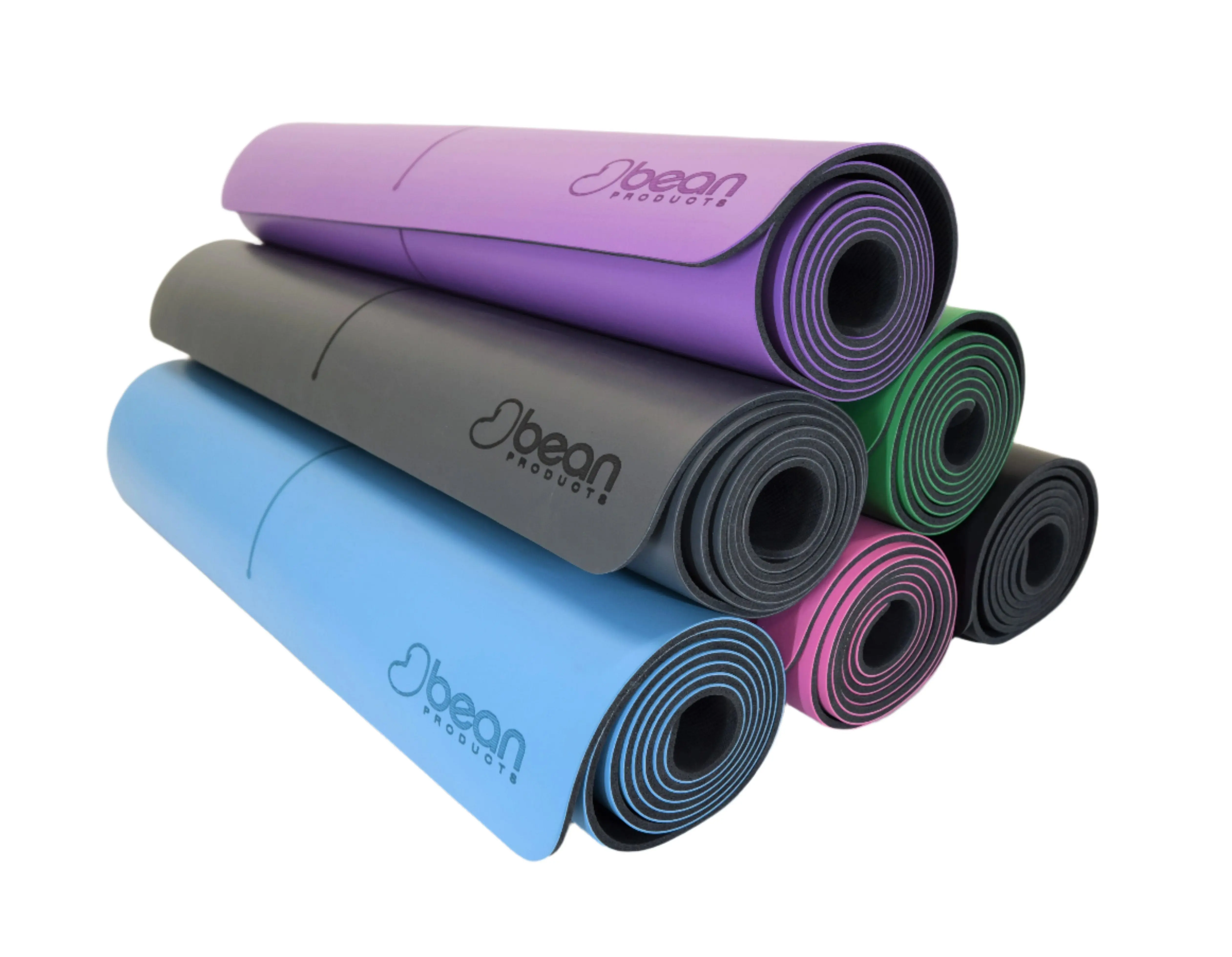 Non-Slip Yoga Mats – Bean Rubber PU OMphibian, Natural Rubber(1/4 x 26 x 72)