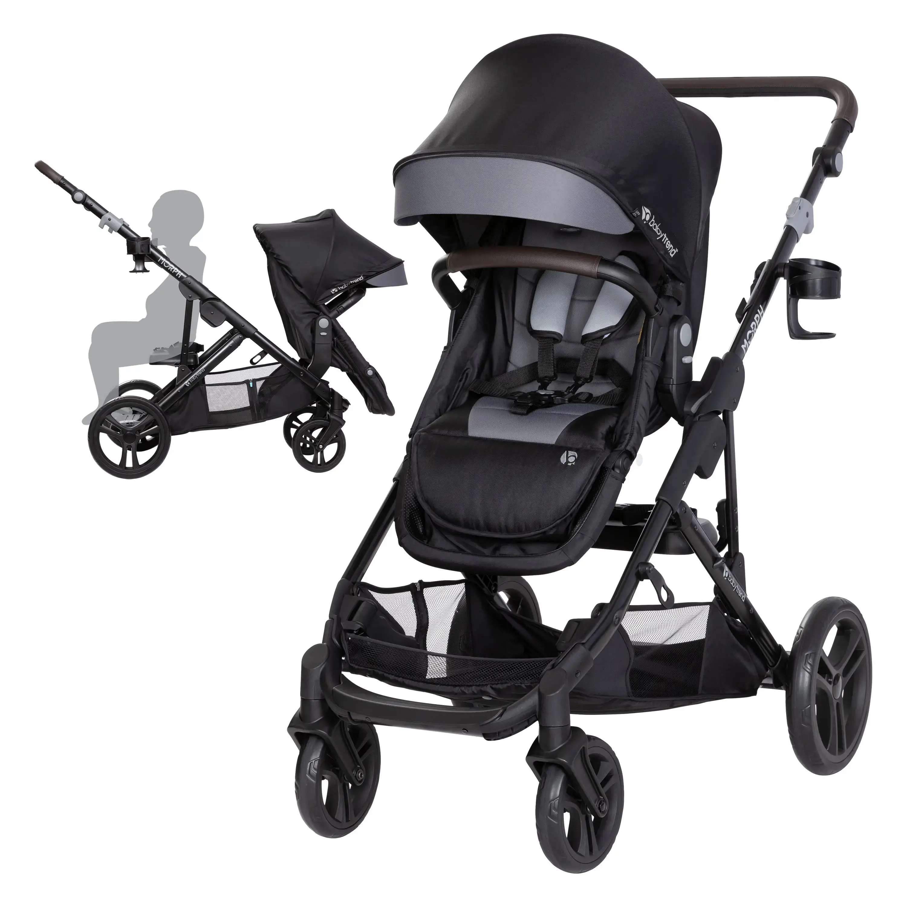 Baby Trend® Morph Versatile Single to Double Modular Stroller Baby Trend® Morph Versatile Single to Double Modular Stroller
