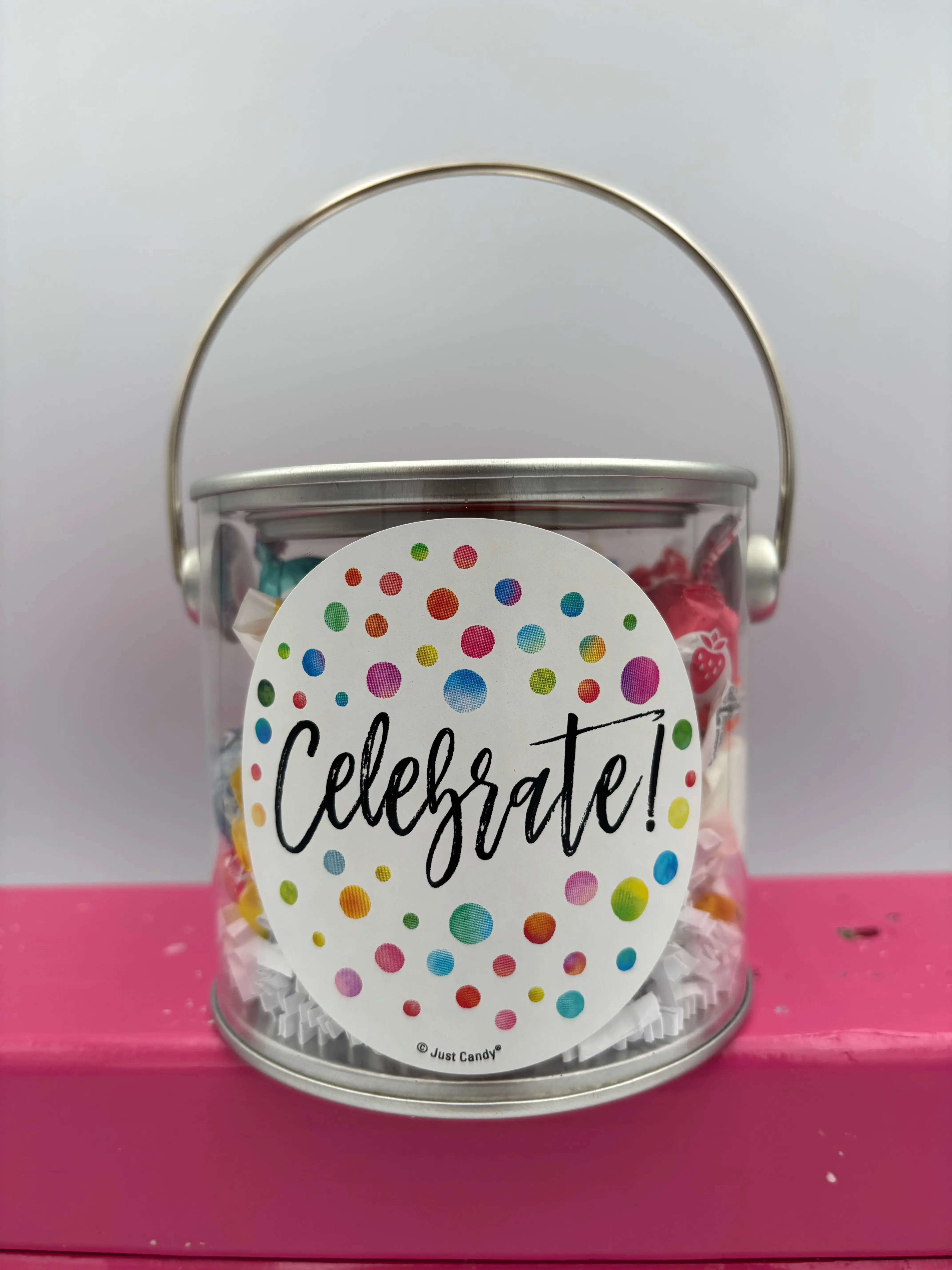 Celebrate Candy Bucket