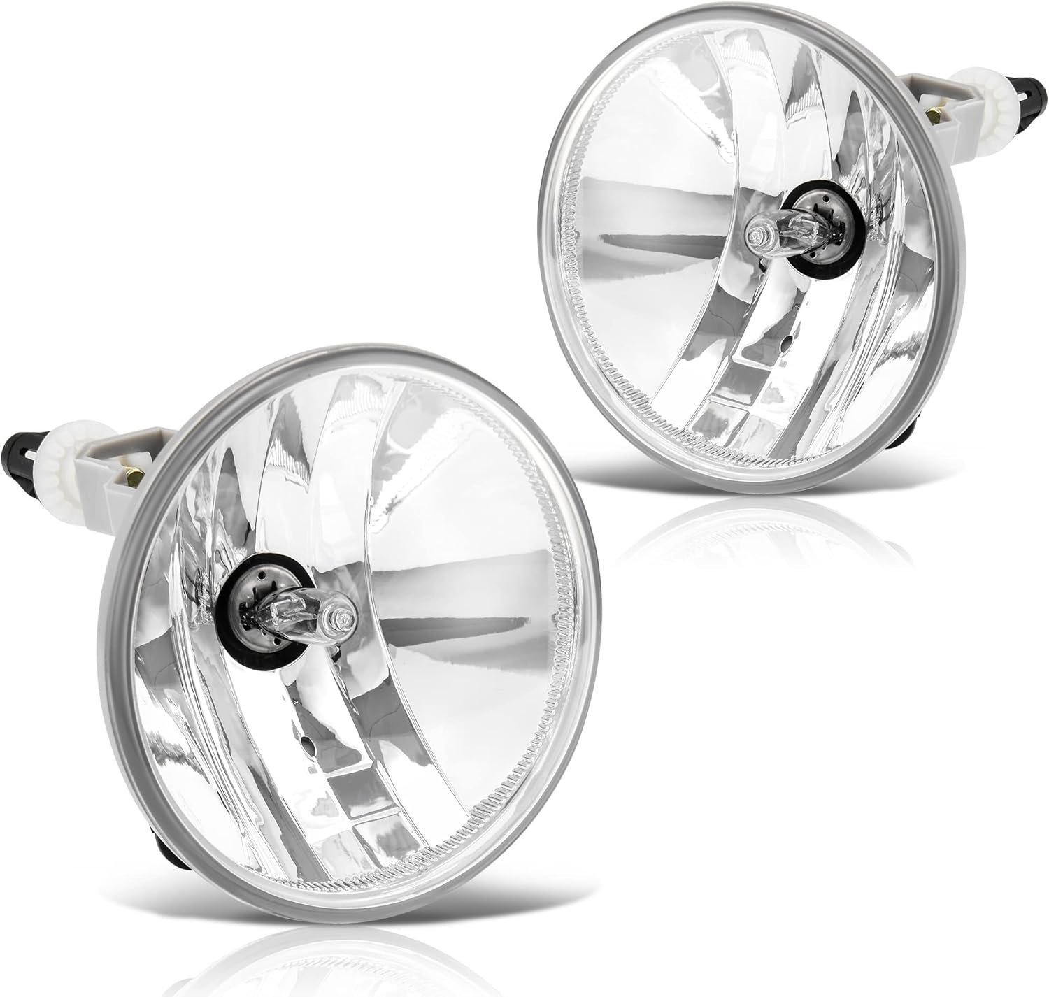 YITAMOTOR Fog Lights Compatible with 2007-2014 Chevy Suburban Tahoe GMC Yukon, 07-13 Avalanche, 10-13 Camaro 15-19 Colorado 15-17 Silverado, 14-16 Sierra Ford Escape Fog Light with Bulbs (Clear)