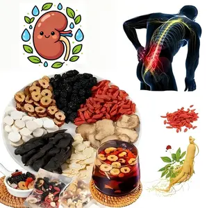 60/90/120BagKidneyTeaFormulaGinsengEightTreasure Tea,GinsengEightTreasuresTea,OrganicKidney Cleanse Tea, Traditional Healthy Kidney Cleansing TeaforMen&WomenNaturalSugar