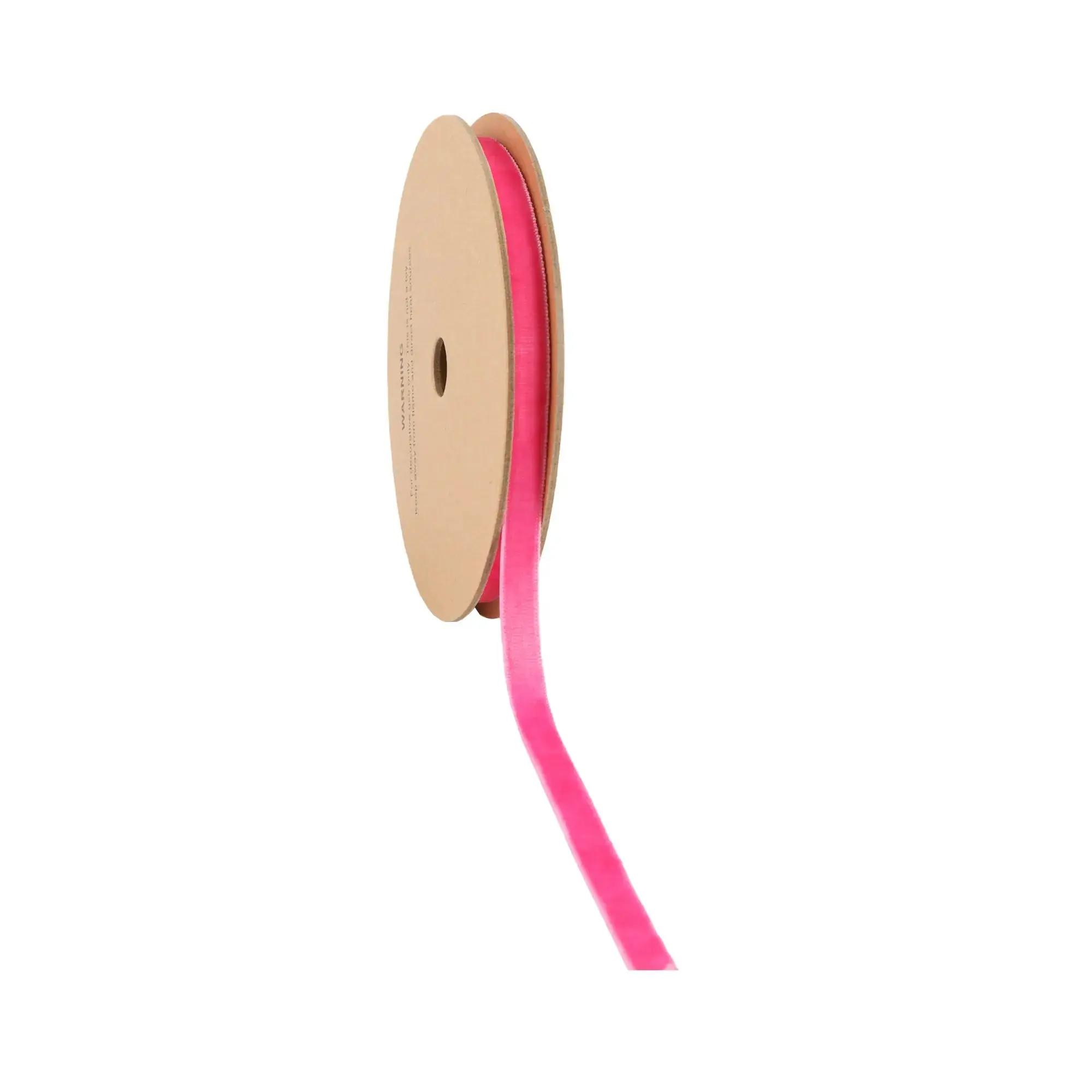 3/8" Velvet Ribbon | Shocking Pink | 10 Yard Roll