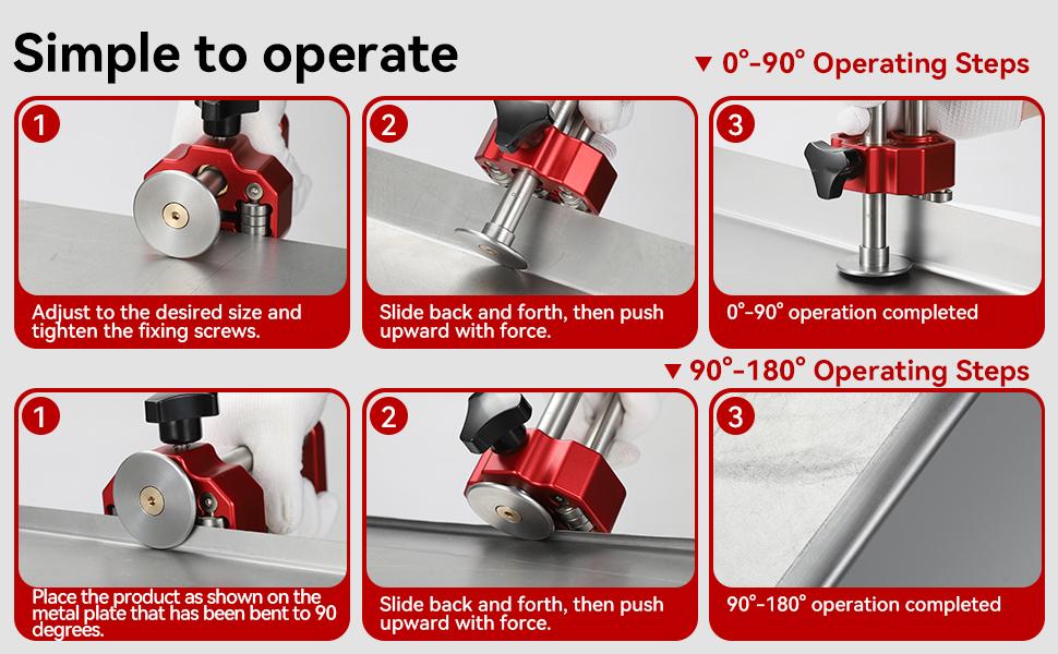 Sheet Metal Bending Tool 0-180 Degree Adjustable Dual Angle Bender for Metal Roofing Projects Lightweight Portable Heavy Duty Tool
