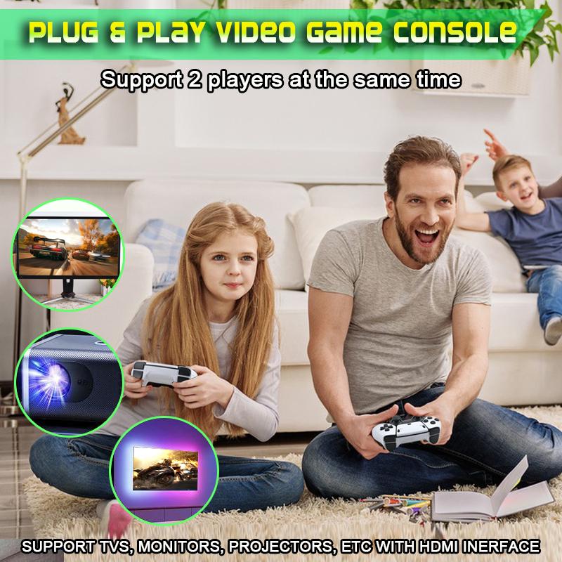 Mass Games Retro Game Console with 20000+ Built-in Games 19 Emulators 2 Wireless Controllers 4K Output & 64GB SD Card Perfect for Kids & Adults - Portable Gaming System,TikTokShopBlackFriday Mass Games Retro Game Console with 20000+ Built-in Games 19 Emulators 2 Wireless Controllers 4K Output & 64GB SD Card Perfect for Kids & Adults - Portable Gaming System,TikTokShopBlackFriday