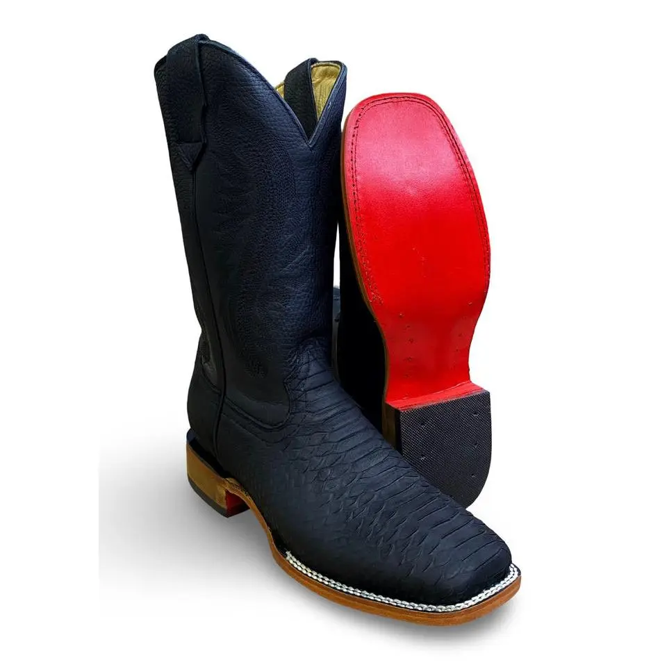 Pedro Boots | 3070 TR20 Red Bottom Black Rodeo Boots