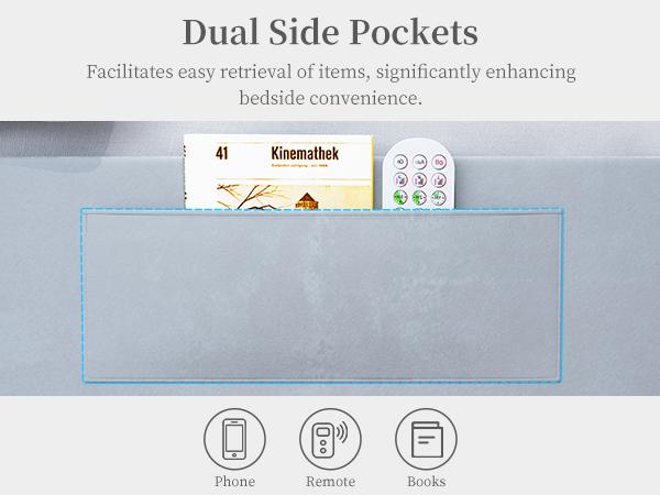 Sibeds Queen LED Bed Frame with 2 Storage Drawers, Adjustable Crystal Tufted Headboard, PU Leather & Velvet, Noise-Free Solid Slats, No Box Spring Needed, Easy Assembly, Modern Design