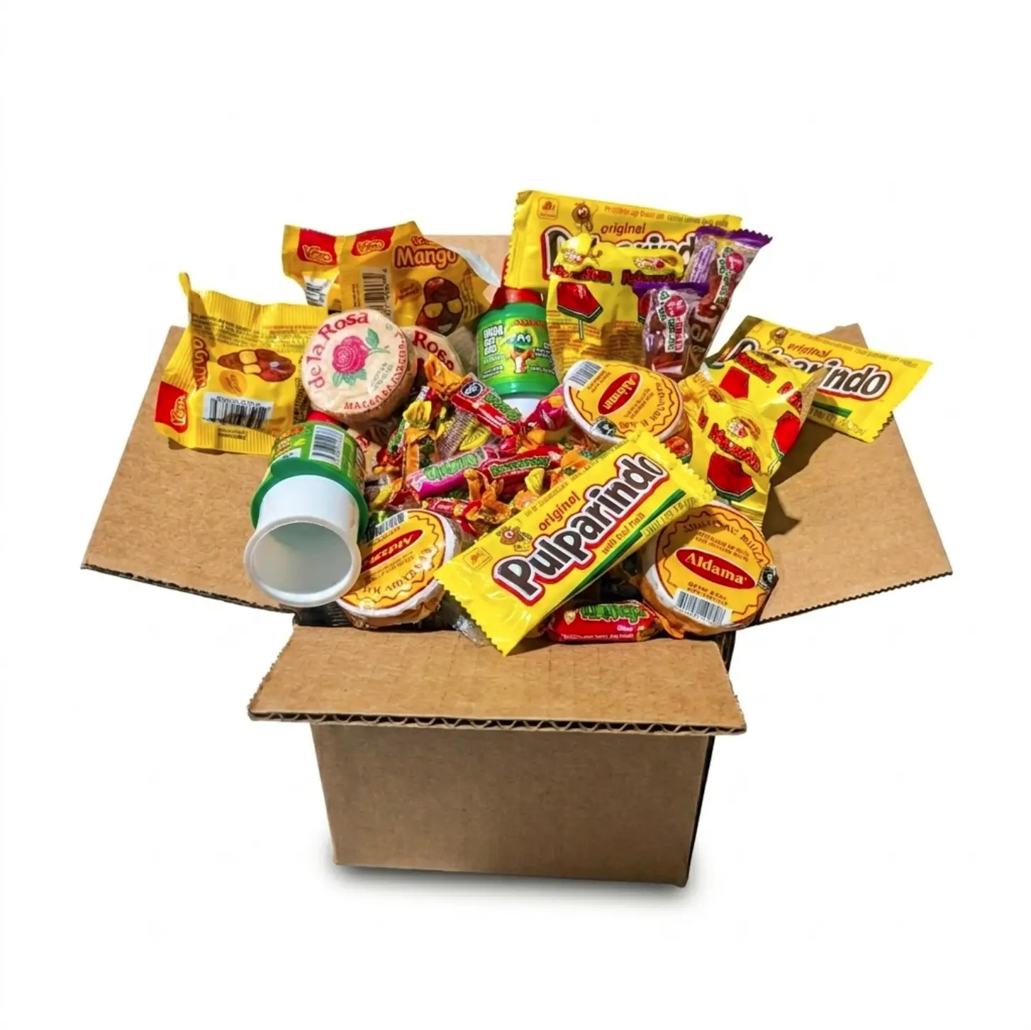 Mexican Candy Box bundle with 52 Classic Mexican Candies - Mazapan, Pica Fresa, Pulparindo, pelon & More!