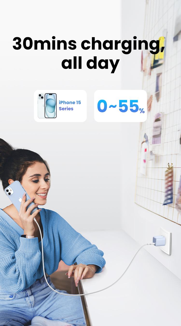 UGREEN 30W Nexode Foldable GaN USB C Charger. Super-Fast Charging for iPhone 15 Pro Max, 14, 13 and Galaxy S23, Type-C Power Adapter, Ideal for Smartphones and Cellphones Charger--Deals for You,TikTokShopBlackFriday ,TikTokShopHolidayHaul UGREEN 30W Nexode Foldable GaN USB C Charger. Super-Fast Charging for iPhone 15 Pro Max, 14, 13 and Galaxy S23, Type-C Power Adapter, Ideal for Smartphones and Cellphones Charger--Deals for You,TikTokShopBlackFriday ,TikTokShopHolidayHaul