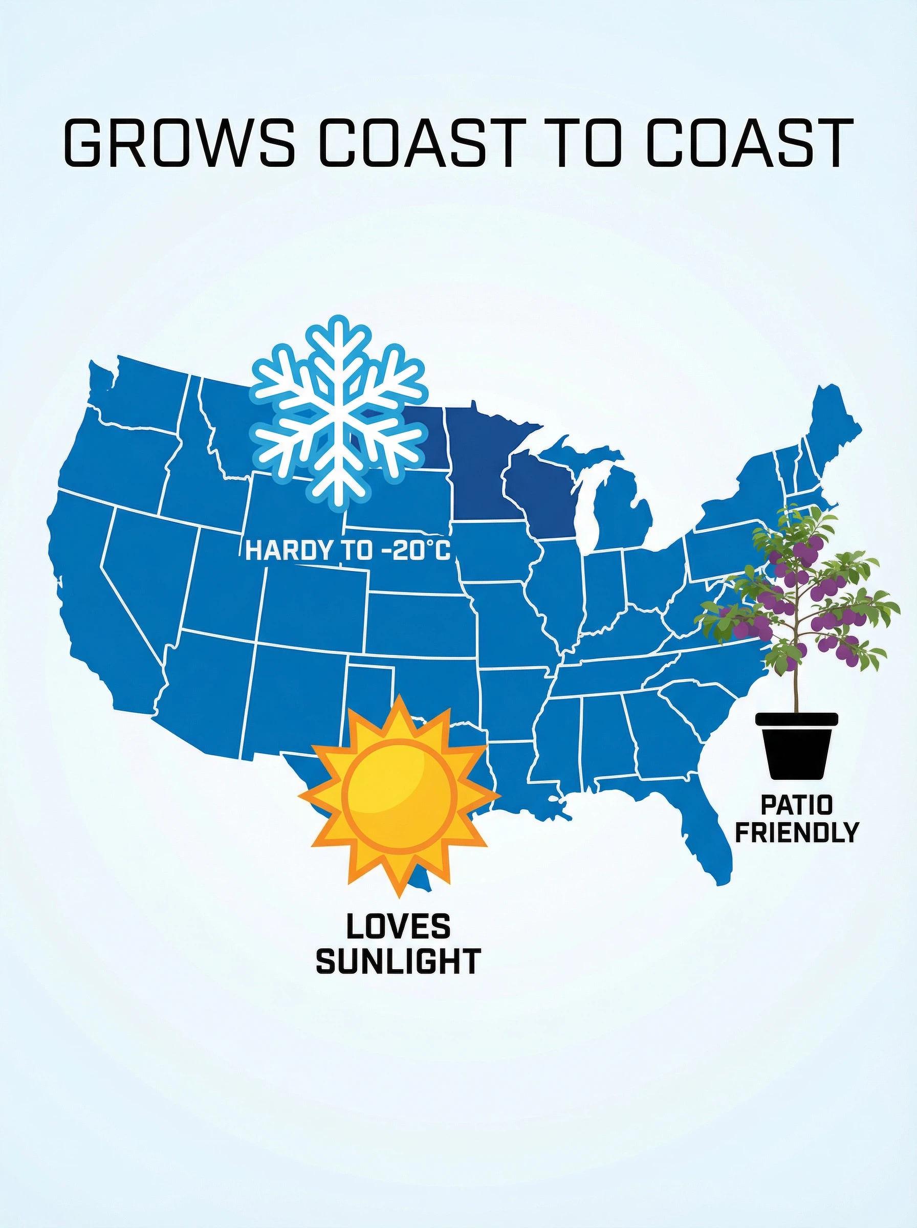 Live Exclusive  Heirloom Non-GMO Grafted Plum Tree Sapling – Live Perennial Fruit Tree for Outdoor Garden & Backyard Planting