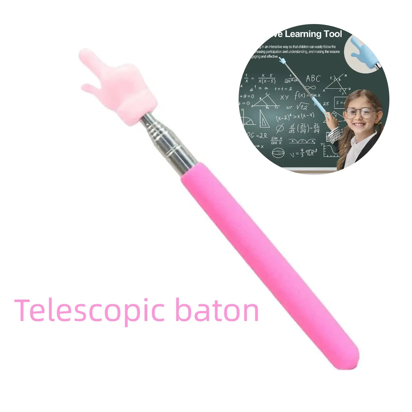 1/2/3/4pcs Retractable Teacher's Pointer for Classroom, Mini Retractable Handheld Pointer Stick, Finger Pointer, Reading Pointer Pen, Student and Teacher Supplies, Office Accessories, Office Gadgets