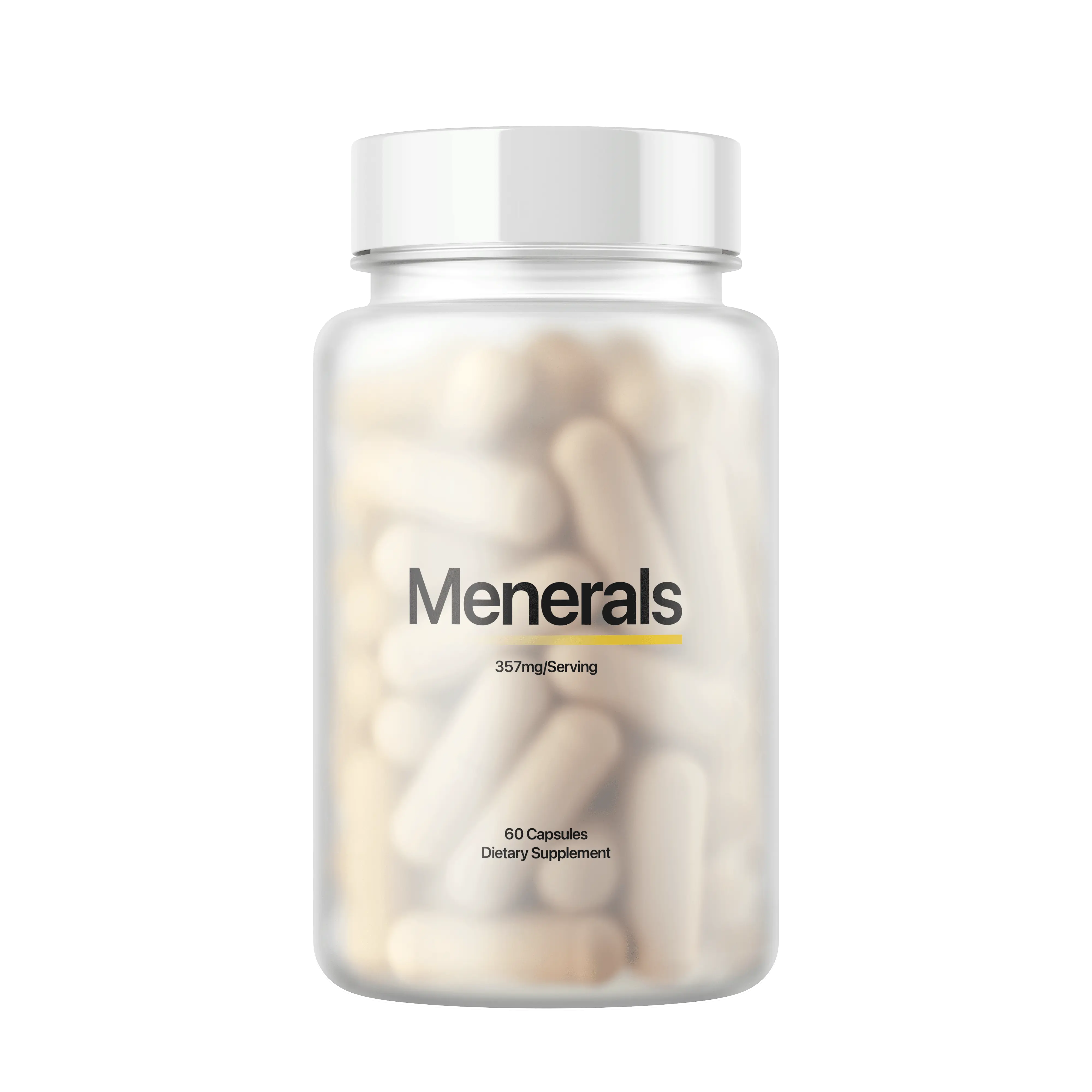 Men's Dietary Mineral Complex - Magnesium, Zinc & Fulvic Acid, Supports Energy, Sleep & Focus, Made in USA, 60 Capsules