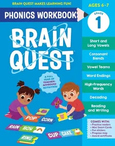 Brain Quest Phonics Workbook: Grade 1 -- Workman Publishing, Paperback
