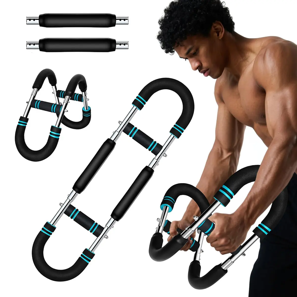 Adjustable Power Twister Arm Trainer - Strength Training Exercise Equipment for Chest Workouts, Portable Upper Body Home Gym Equipment, Gym Stuff for Men