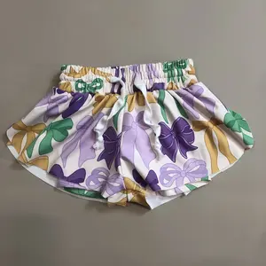 Kids Girl Atheletic Shorts Sports Bottom Mardi Gras Clothes Summer Shorts 1