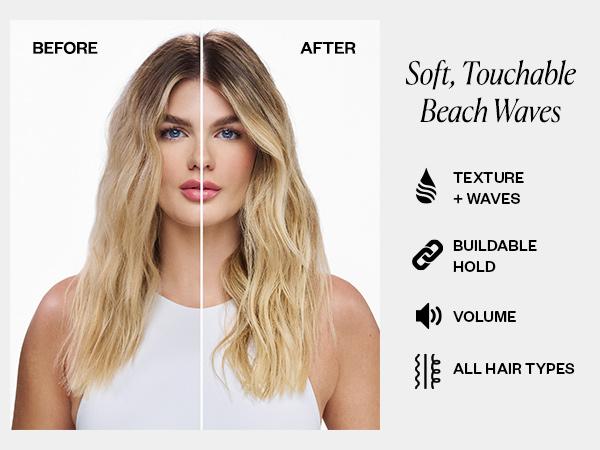 IGK BEACH CLUB Touchable Texture Spray Travel | Hold + Volume + Lightweight | Cruelty Free | Haircare + Salt-Free + Long Lasting | 60ml | 1.7 oz