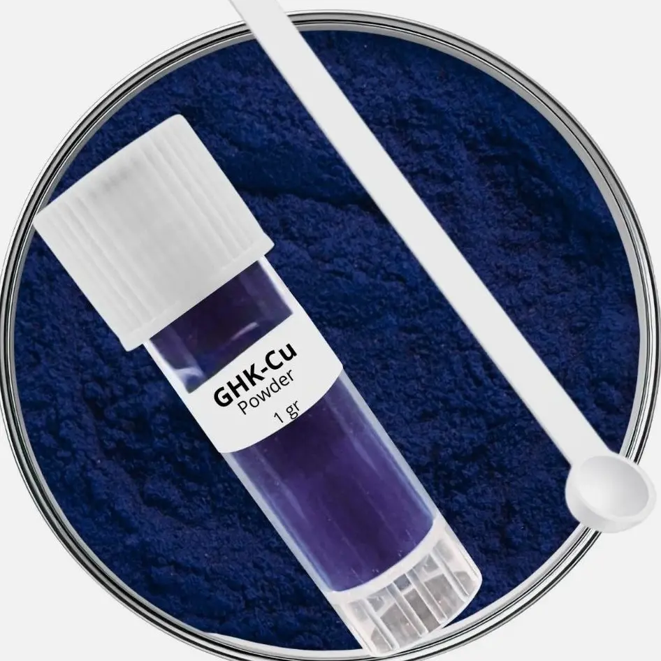 1G Skin Perfection GHK-Cu Copper Peptide Powder 99.7% Pure – DIY Copper Peptides Serum for Face and Scalp - Cosmetic-Grade GHK-Cu - 1 Gram Creates Up to 100ml for Fuller Hair and Smoother Skin