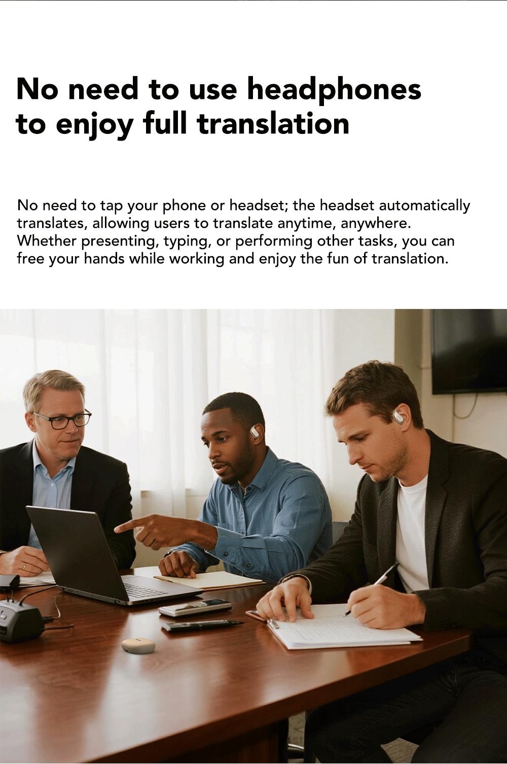 HTC NE39 OWS -Translator Headset Bluetooth Headset(6.0)|PX5 Waterproof Built-in Microphone Comfortable towear, great sound quality, and backed by a three-monthwarranty! Perfect for work, sports, study, and voice calls.