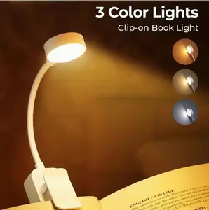 Rechargeable LED Reading Light for Books in Bed   3 Brightness   Eye Protection Clip-on Book Light   Up to 70H Runtime Lightweight & Portable for Travel, Kids, Bookworms solar outdoor lights