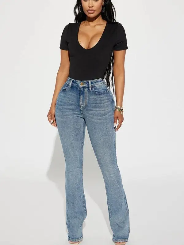 Gemma Sculpting Stretch Bootcut Jeans - Vintage Wash