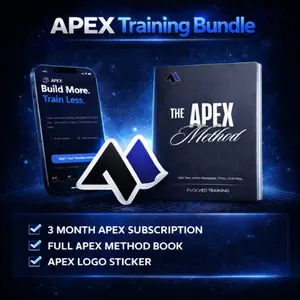 Apex Training Bundle | Train Less, Build More - With the Apex logo premium sticker
